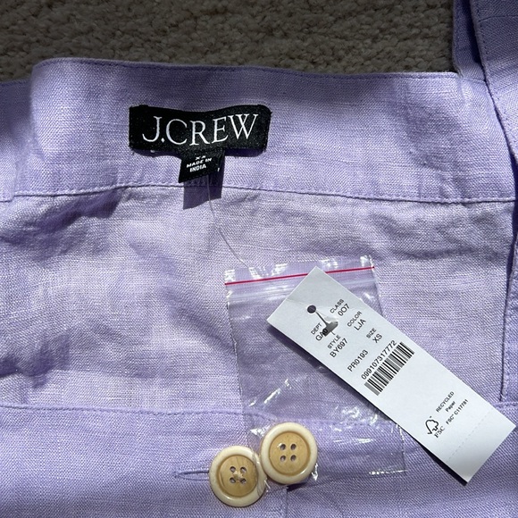 J crew linen top - Picture 2 of 9